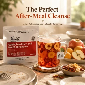 Blended Apple Hawthorn Sweet Apricot Tea 200g 10 Bags with Red Dates & Goji Organic Health Tea