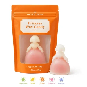Boutique Sweet Shop Princess Wax Candy Gift Bag 1 Piece Fruit Jam Filled Chewy Treats 100g