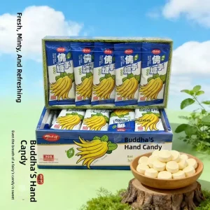 Buddha’s Hand Fruit Flavor Press Candy Classic Nostalgic Milk Tablet Candy for Kids Daily Snack