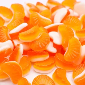 Bulk Customizable Shape and Flavor Fruit Orange shaped Soft Cand OEM ODM Manufacturer Custom Packaging