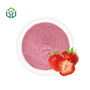 Bulk Food Grade Strawberry Juice Powder with Anthocyanidins Instant Soluble Freeze Dried Powder for Milk Shake Use