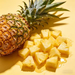 Bulk HACCP BRC Certificate IQF Fruit Frozen Golden Pineapple for Food Processing