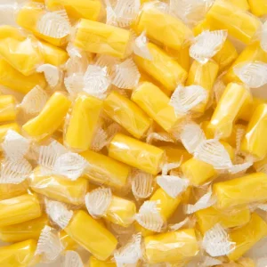 Bulk Individual Wrapping Chewy Gummy Multi Colored Durian Fruit Candy Fruity Flavor Customizable Packaging Bag