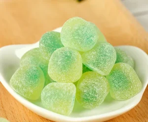 Bulk Low Price Customized Chews Soft Jelly Candy Fruit Gummy Sour Fruity Block Shape Gummies Bulk Bag