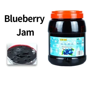 Bulk Natural Fruits HACCP Certified Light Sweet Blueberry Jam for Restaurant Use