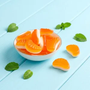 Bulk Orange Slices Gummy Candy Reliable Supplier of Fruit Shaped Foam Jelly Sweets