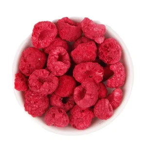 Bulk Raspberry Freeze Dried Whole Fruit Snack Sweet Taste Ready Eat 1kg Vacuum Pack Low Moisture 18 Months Drying
