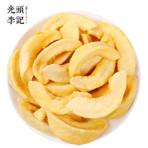 Bulk Sale Crispy Yellow Peach VF Chips Low Temperature Fried Dried Fruit Snacks Ready to Eat 2KG Hard Texture with Sweet Taste