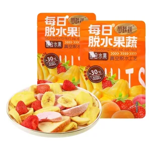 Bulk Small Pouch Freeze Dried Strawberry Banana Kiwi Fig Red Date Apple Freeze Dried Mixed Fruit Snacks Vf Fruit Crisp