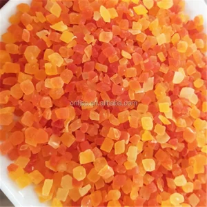 Bulk Soft Dried Papaya Lowest Price Hot air Drying Dried Fruit 3 5MM Red Papaya