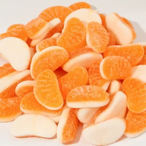 Bulk Sour Sweet Orange Slices Jelly Gummy Candy Fruity Flavored Soft Chewy Confection Custom Logo Available