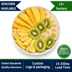 Bulk Sports Nutrition Freeze Dried Mixed Fruit High Fiber Healthy Snack Vegan Non GMO Dried Vegetable Dried Fruit