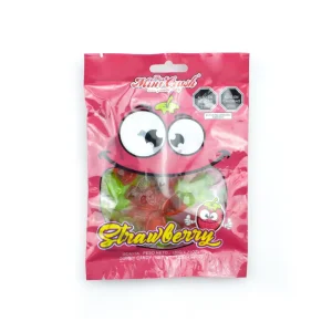 Bulk Strawberry Shaped Gummy Candy Natural Fruit Flavor Fine Appearance Stable Bulk Supply