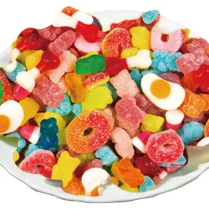 Bulk Sugar Coated Candy Gummy Supplier Mixed Fruit Flavored Sweet Chewy Soft Jelly Candy