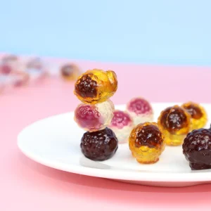 Bursting Liquid Core Fruit Jelly Soft Candy Healthy Ingredients for Kids and Adults