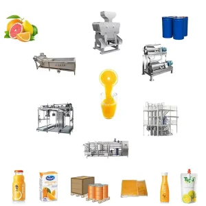 CE Professional Custom Heavy Duty Industrial Multifunctional Automatic Citrus Juice Processing Equipment