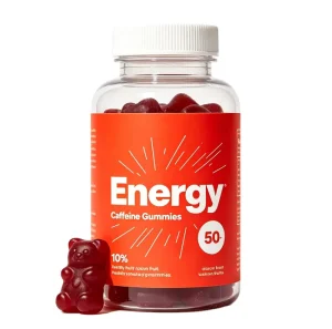 Caffeine Gummies Private Label Energy Gummy with Caffeine Vitamin B12 CoQ10 Goji Berry Supplement