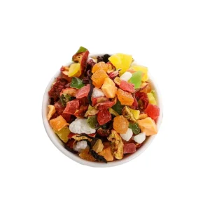 Candied Fruit German Mixed 18 Flavor Fruit Detox Tea Strawberry Raspberry Red Rose Hibiscus Tea Remove Bad Breath