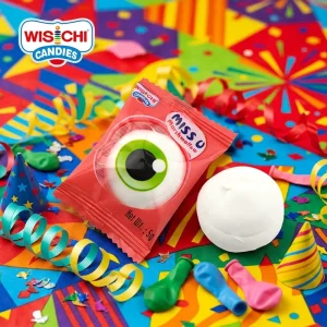 Candies Candy 5g Yummy Eye Marshmallow Center Jam Filling Fruity Halal Marshmallow for Kids Snack
