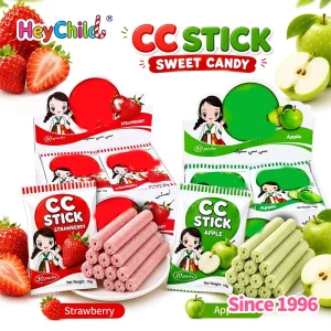 Candy Custom Private Label Creative Colorful Powder Candy CC Sticks Tasty Mixed Fruit Flavors Kids Bag Retail Supply