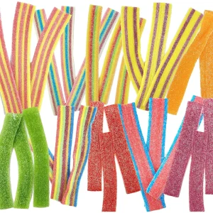 Candy Custom Private Label Sour Belts Strips Gummy Candy Fruit Flavor Licorice Chewy Candy Snacks