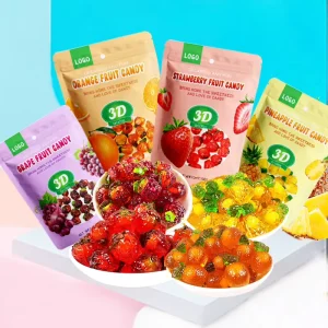 Candy Fruit Flavored Sweet Peeling Fruit 3d Gummy Candy