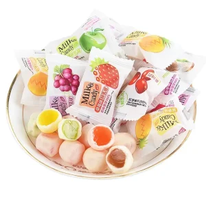 Candy Halal Fruity Sour Sweet Fruit Flavor Chewy Gummy 500g Bag Hard Outside Soft Inside Sweets