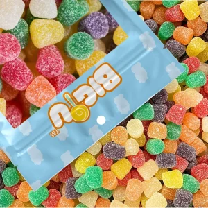 Candy Hot Selling Bulk Fruity Flavors Piece Shape Color Sugar coated High quality Gummy Soft Candies