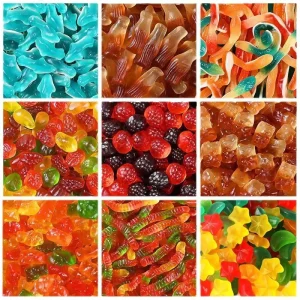 Candy OEM ODM Customized Halal Certificate Bulk Sour Sweet Fruity Flavour Gelatin Pectin Gummy Candy