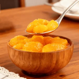Canned Fruit Mandarin Oranges and Peach Sweet Water and Syrup Preserved Fruit
