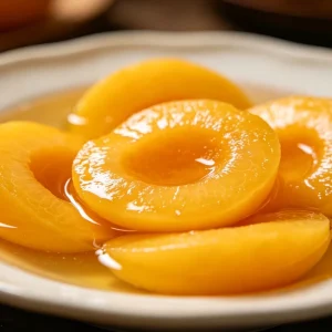 Canned Yellow Peach Dices Canned Fruit In Syrup