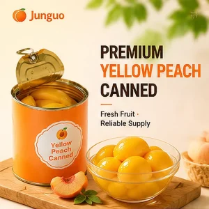 Canned Yellow Peach Halves Natural Ripened No Preservatives Dessert Topping Baking Ingredient for Restaurant Hotel