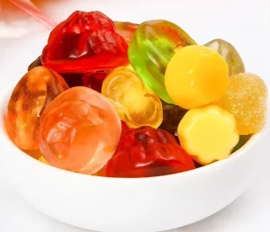 Cartoon Bear Shaped Gummy Candy Fruity Flavor Chewy Soft Bulk OEM Custom Label Factory Direct Novelty Soft Gummies