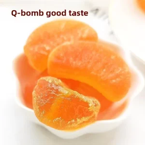 Chewy Candy Mixed Flavor Gummy Candy Kids Favorite Fruit Gummy Candy Shape of Oranges and Corns Gummy Candy
