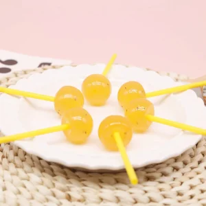 Chia Seed Lollipop Hard Candy Pomelo Flavor Healthy Superfood Bulk Bagged Sweet Treat for Daily Snack Resale