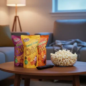 China Factory Crispy Potato Chips Low Temperature Plum Flavor Sweet Potato Chips