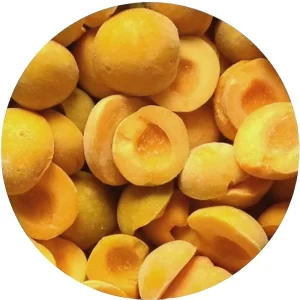 China Factory Frozen Fruit Food IQF Frozen Peeled Unpeeled Apricot Half Sliced Diced