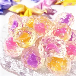 China Import Source Factory Customized Bursting Gummy Candy Swedish Halal Fruit Flavor Sour Acid 20g Bags OEM ODM