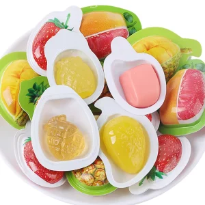 Chinese Gummy Candy Manufacturer Bulk Mixed Fruit Flavored Sweets Jelly Halal Fruit Popping Lava Gummies