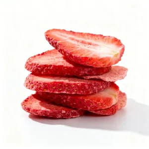Chinese No Sugar Healthy Snack OEM Factory Supply 100% Natural Freeze Dried Strawberries Crispy Strawberry Slices Bulk