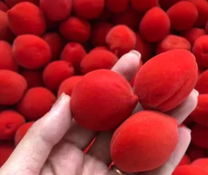 Chinese Sweet Preserved Crispy Dried Honey Peach Fruits Red Color Dried Peach Fruits
