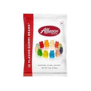 Classic Gummy Bears Fruity Multi Colored Soft Chewy Texture 2.26kg Bulk Pack Ready to Eat for Parties Events Gifts