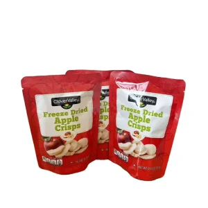 Clover Valley Freeze Dried Apple Crisps Bulk Pack Healthy Natural Fruit Flavor Instant Snack