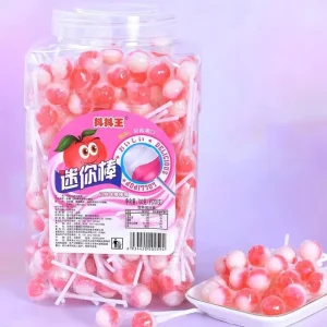 Colorful Mini Ball Shape Halal Fruity Flavor Hard Lollipop Candy