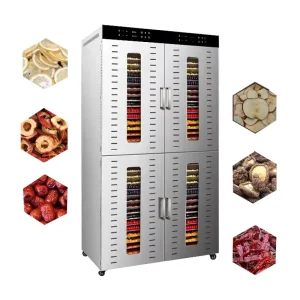 Commercial Stainless Steel Food Dehydrator for Fruit Vegetable & Meat 4 Cabinets Remote Control Energy Saving Adjustable Timer