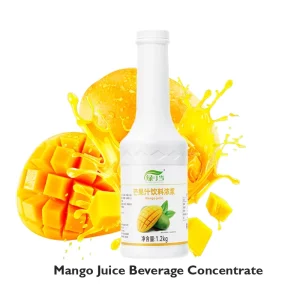 Concentrated Flavored Carbonated Water Mango 1.2kg Catering Use Milk Tea Store Sale Street Vending Commercial Use