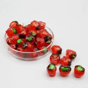 Confectionery Natural Sweet Halal Certified Fruit Jelly Peeled Gummy Candies Bottle Soft