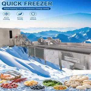 Cosmetic Wax Cooling Tunnel Freezer Machine for Lipstick and Candle Making Stainless Steel Blast Freezer
