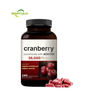 Cranberry Fruit 240 Capsules Cranberry & Acerola Cherry Powder Cranberry Capsules 36000mg Dried Fruit Powder