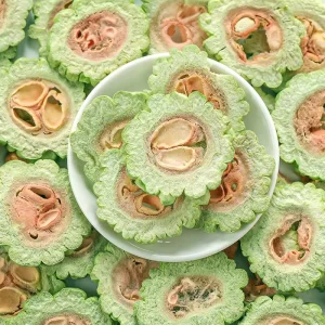 Crispy Chinese Freeze Dried Bitter Melon Healthy Dry Fruit Vegetable Tea Bulk Ready to Eat